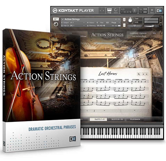 action strings komplete s49 change from staccato
