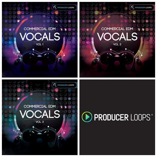 Producer Loops Commercial EDM Vocals Bundle Vol. 1-3