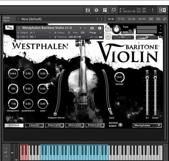 Strezov Sampling Westphalen Baritone Violin KONTAKT