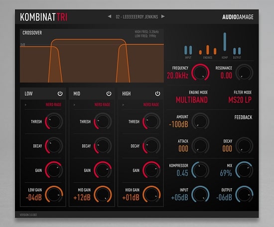 Audio Damage AD037 Kombinat Tri v3.1 VST VST3 AU AAX 