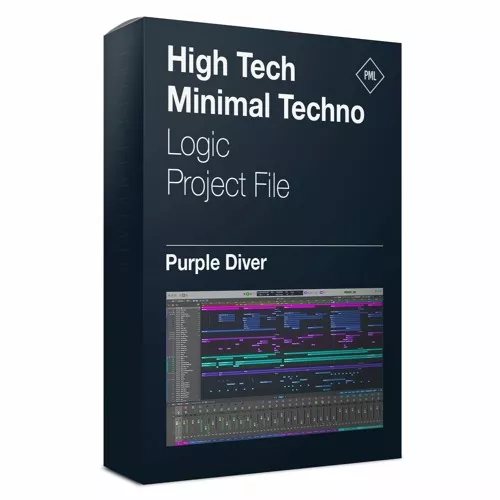 Purple Diver - High Tech Minimal Techno Logic Pro X Template (by The Producer Tutor)