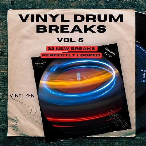 Vinyl Zen Vinyl Drum Breaks Vol. 5 (22 Drum Breaks Perfectly Looped) WAV