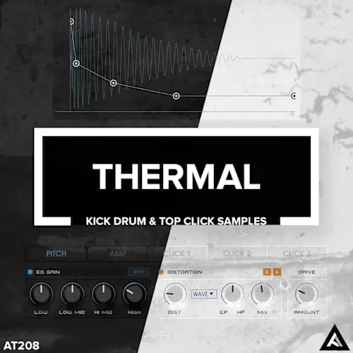 AT208 Thermal // Kick Drum & Top Click Samples WAV